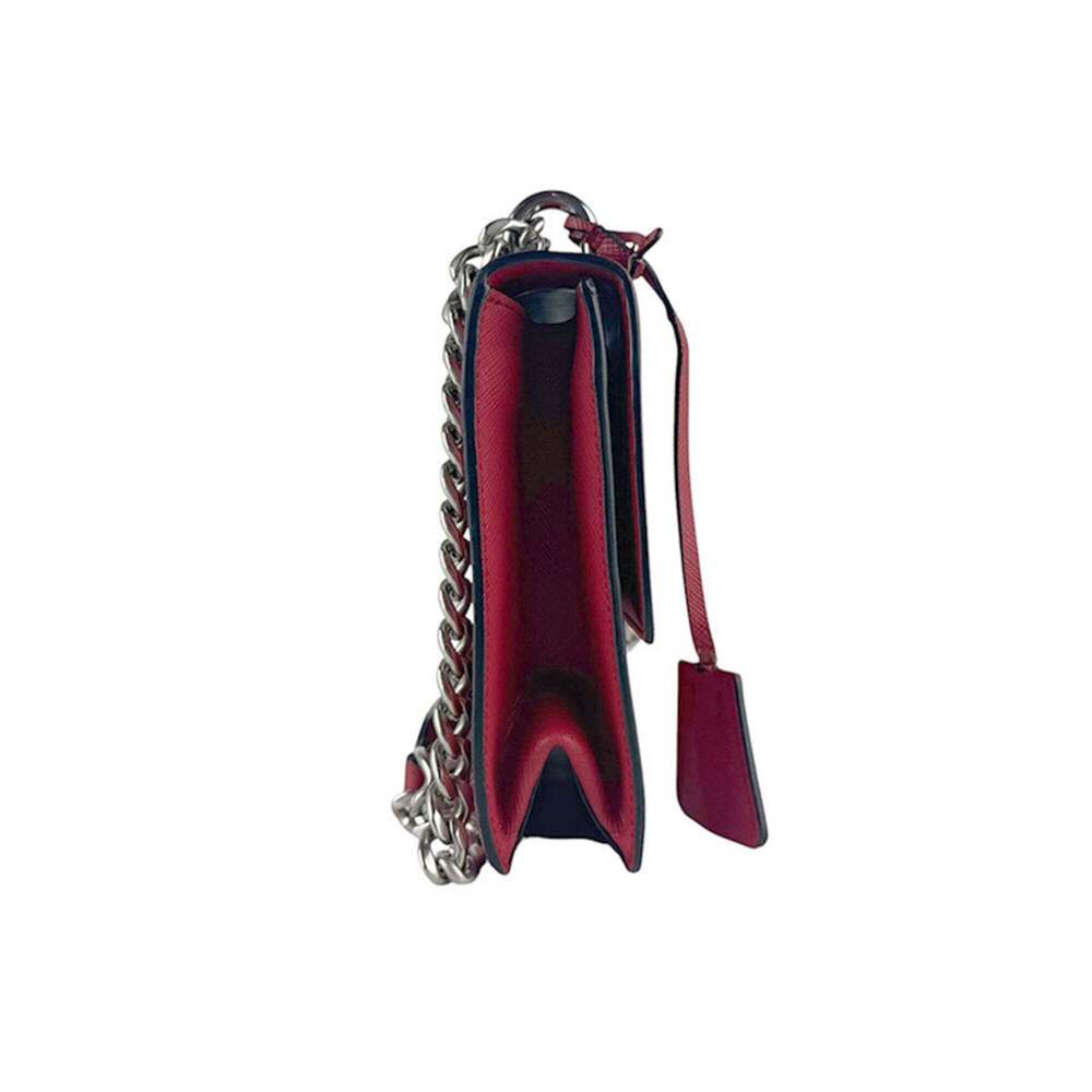 PRADA Red Leather Shoulder Bag - Picture 2 of 13
